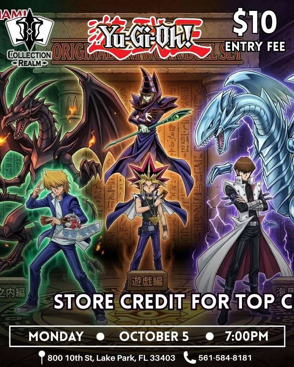 Yu-Gi-Oh! TCG Tournament – October 5, 2026 (Monday 7:00 PM)