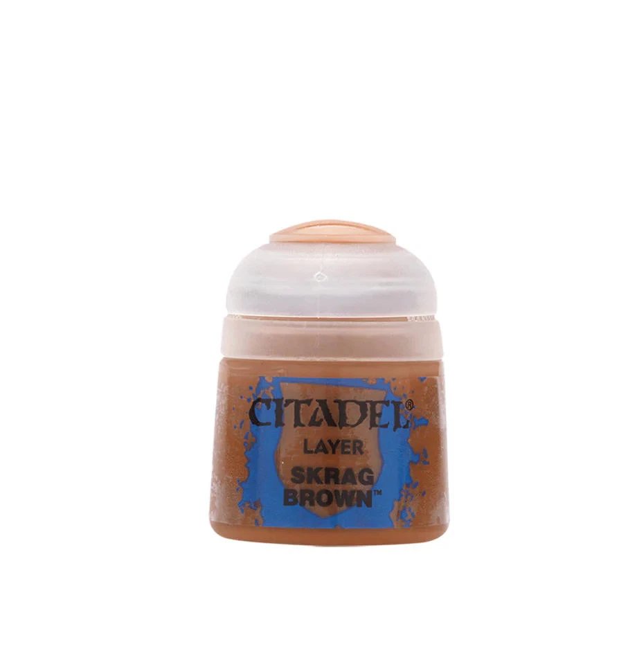 Warhammer Citadel Base Skrag Brown Paint Bottle 12ml