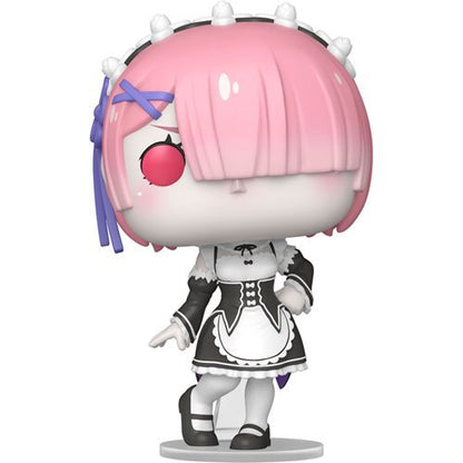 RE: Zero - Starting Life in Another World Funko Pop! Animation - Set of 4 (Ram #2114, Rem #2113, Emilia with Puck # 2112, and Subaru Natsuki #2111) and 1 1/2" (Puck) Collectible Vinyl Figures