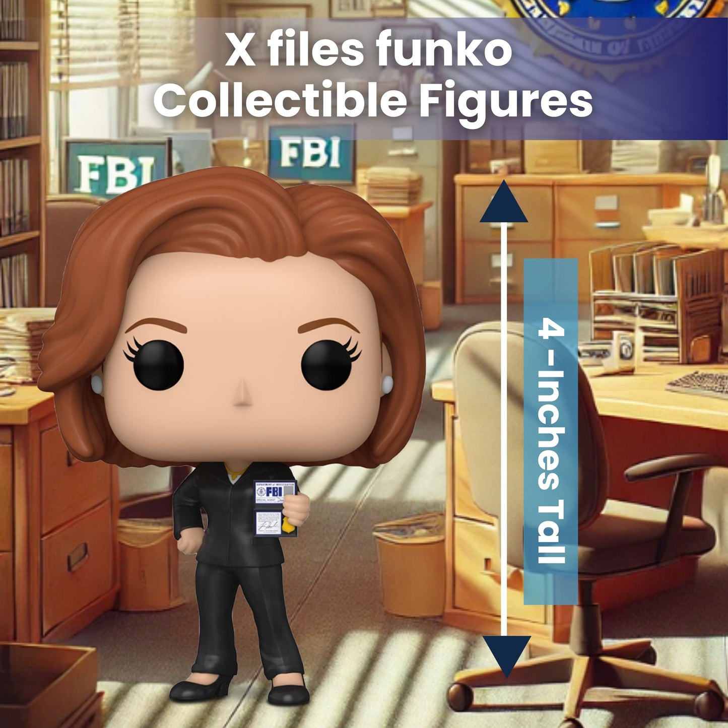 Dana Scully Funko Pop! The X-Files - Approx.4" Collectible Vinyl Figure #1613 with Display Box Protector Case