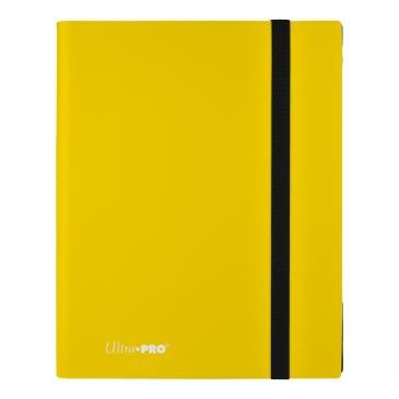 Ultra PRO 9-Pocket PRO-Binder – Lemon Yellow | Holds 360 Cards | Side-Loading, Archival-Safe, Non-PVC, Elastic Strap Closure (PRE-SALE DECEMBER)