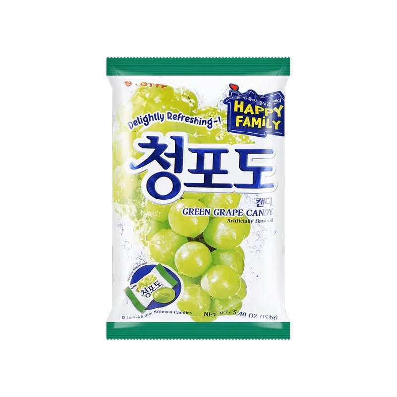 Lotte Greeen Grape Korean Candy 5.40oz