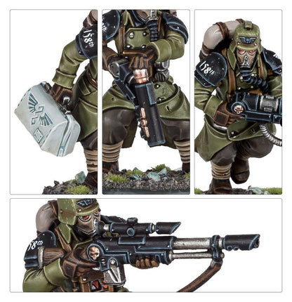 Warhammer 40,000 Astra Militarum Death Korps of Krieg Miniatures Set – 10 Customizable Plastic Soldiers with Transfer Sheet for Warhammer 40K (PRE-ORDER)
