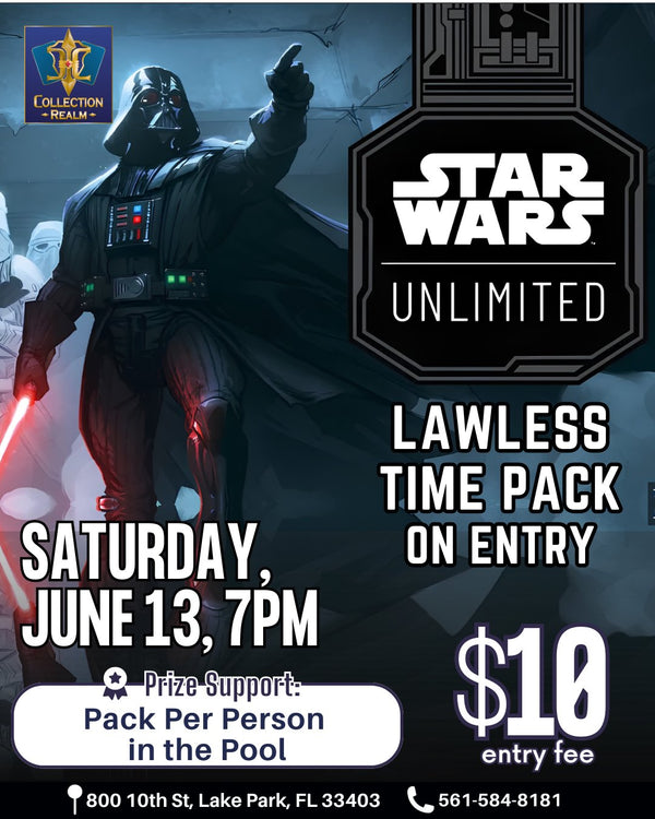 Star Wars Unlimited TCG Tournament – June 13, 2026 (Saturday 7PM)
