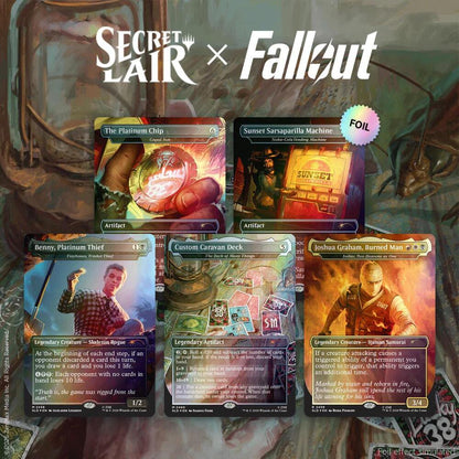 Magic: The Gathering Secret Lair x Fallout Welcome to New Vegas Collectible Cards