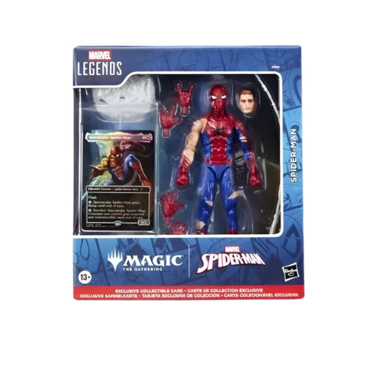 Battle-Damaged Spider-Man Marvel Legends MTG Spiderman crossover figure