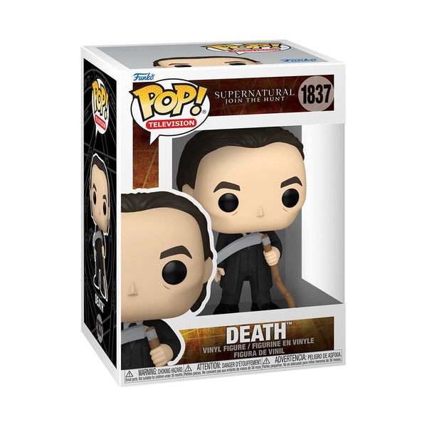 Death #1837 Funko Pop! Television Supernatural Join The Hunt - Approx. 4" Collectible Vinyl Figure Bundled with Display Box Protector Case - Estimated Arrival: Jan. 2026 (PRE-SALE)