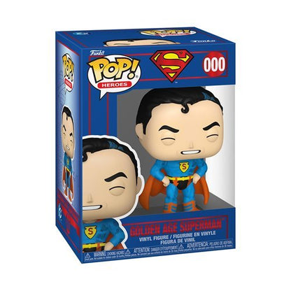 DC Comics Shield Through the Ages Funko Pop! Heroes - Set of 4 (Superman Blackest Night #000, Superman Fall of Sinestro #000, Superman '50 #000, and Golden Age Superman #000) Collectible Vinyl Figures - Estimated Arrival: Nov. 2025 (PRE-SALE)