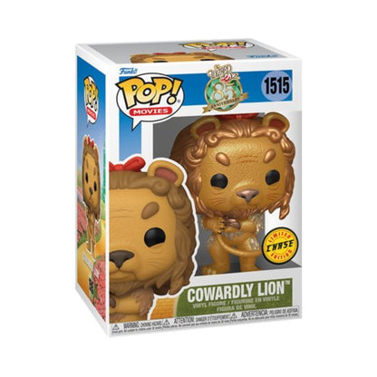 Cowardly Lion  Funko Pop! Movies: The Wizard of Oz 85th Anniversary - Collectible Chase Vinyl Figure #1515 with Window Display Box