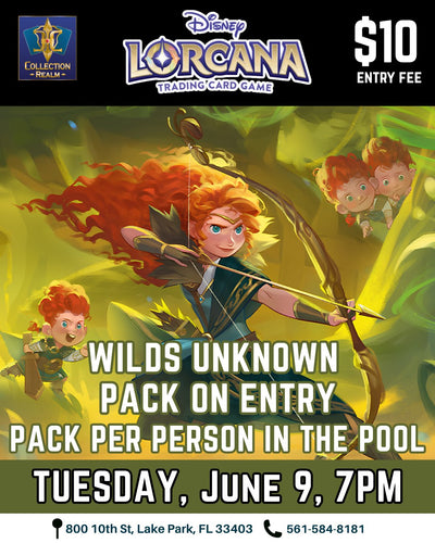 Disney Lorcana TCG Wilds Unknown Tournament – June 9, 2026 (Tuesday 7PM)