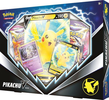 Pokemon TCG Pikachu V Box - 4 Booster Packs, Promo Cards Trading Card Game