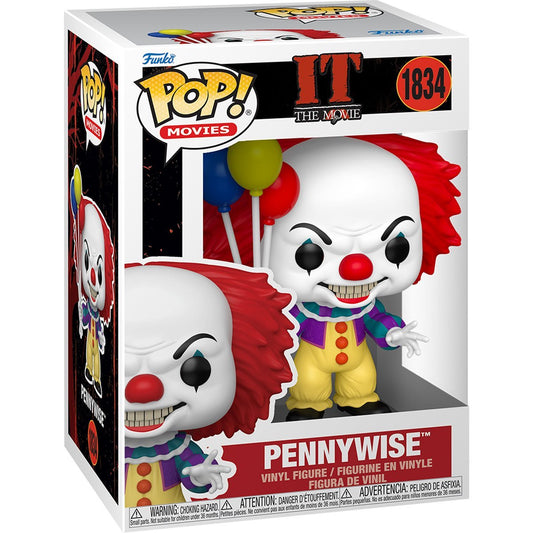 Pennywise (1990) #1834 Funko Pop! IT The Movie - Approx. 4 1/2" Collectible Vinyl Figure Bundled with Display Box Protector Case - Estimated Arrival: Nov. 2025 (PRE-SALE)