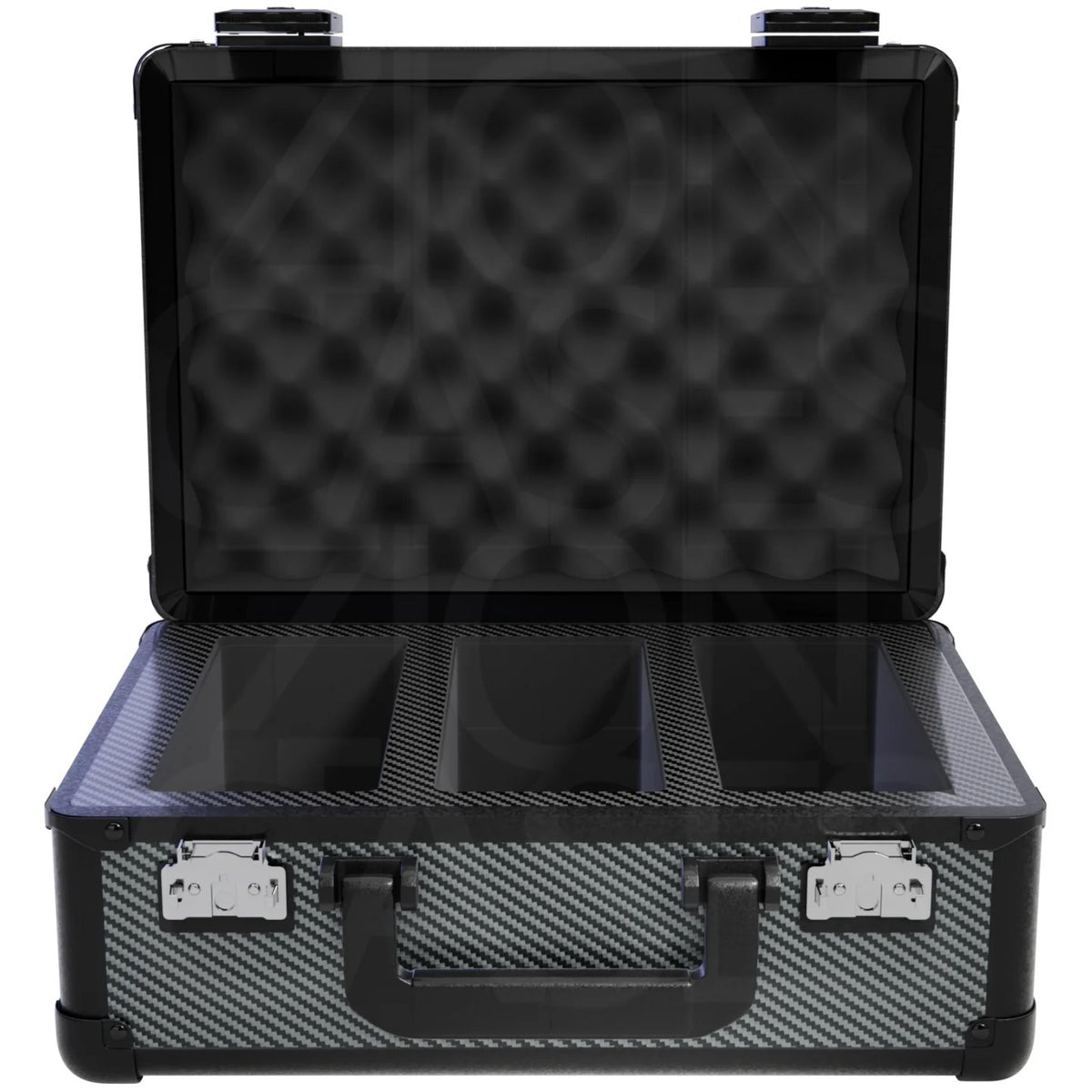 Zion Cases Slab Case X Carbon Fiber – Graded Card Storage Case, Holds Up to 110 Slabs, Premium Foam Interior, TSA-Approved Locks, Durable Collector Case for Travel and Storage (PRE-ORDER)