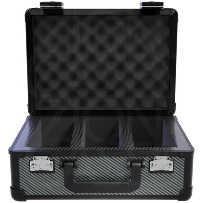 Zion Cases Slab Case X Carbon Fiber – Graded Card Storage Case, Holds Up to 110 Slabs, Premium Foam Interior, TSA-Approved Locks, Durable Collector Case for Travel and Storage (PRE-ORDER)