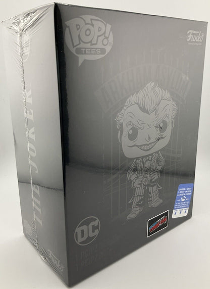 Funko POP! Tees Arkham Asylum The Joker [Black Chrome] Size M 2019 NYCC Sealed