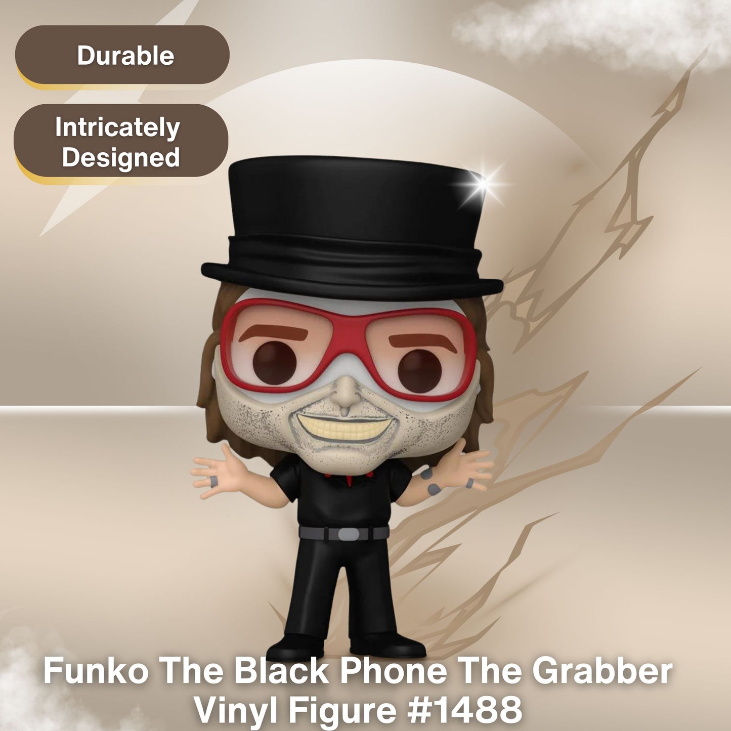 The Grabber Funko Pop! Movies Black Phone The Movie - Approx. 4 1/2" Collectible Vinyl Figure #1488 with Display Box Protector Case