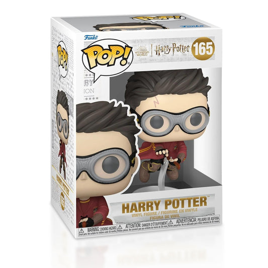 Harry Potter with Broom (Quidditch) Funko Pop! Wizarding World: Harry Potter and the Prisoner of Azkaban - Approx. 4 1/2" Collectible Vinyl Figure #165 with Display Box Protector Case