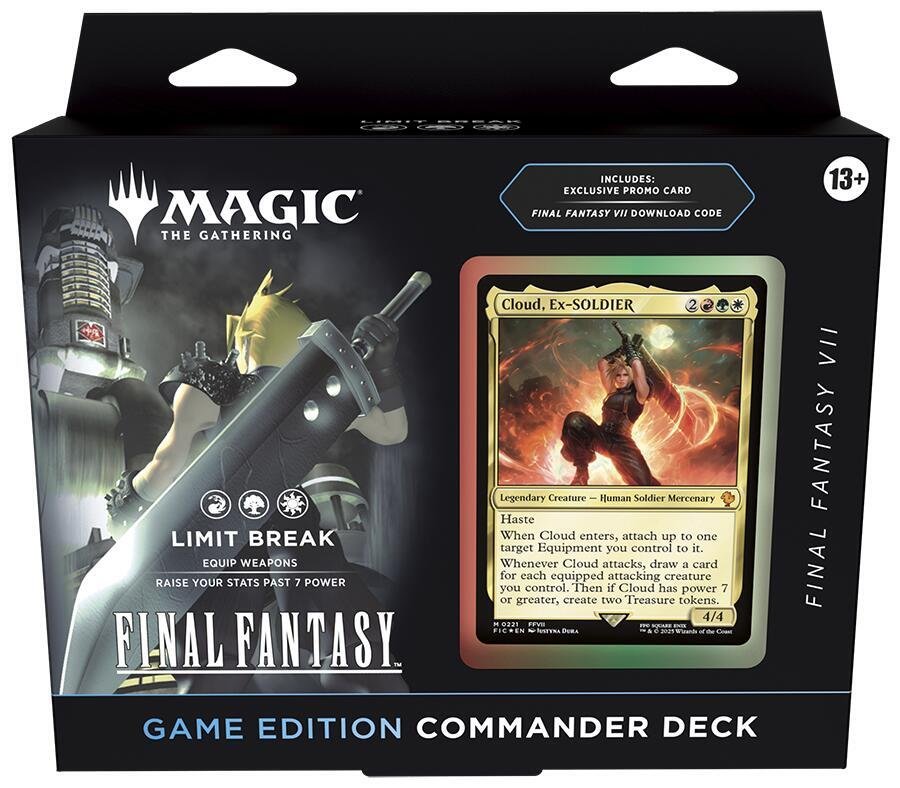Final Fantasy VII Magic The Gathering Game Edition Limit Break Commander Deck Final Fantasy VII Magic The Gathering Game Edition Limit Break Commander Deck