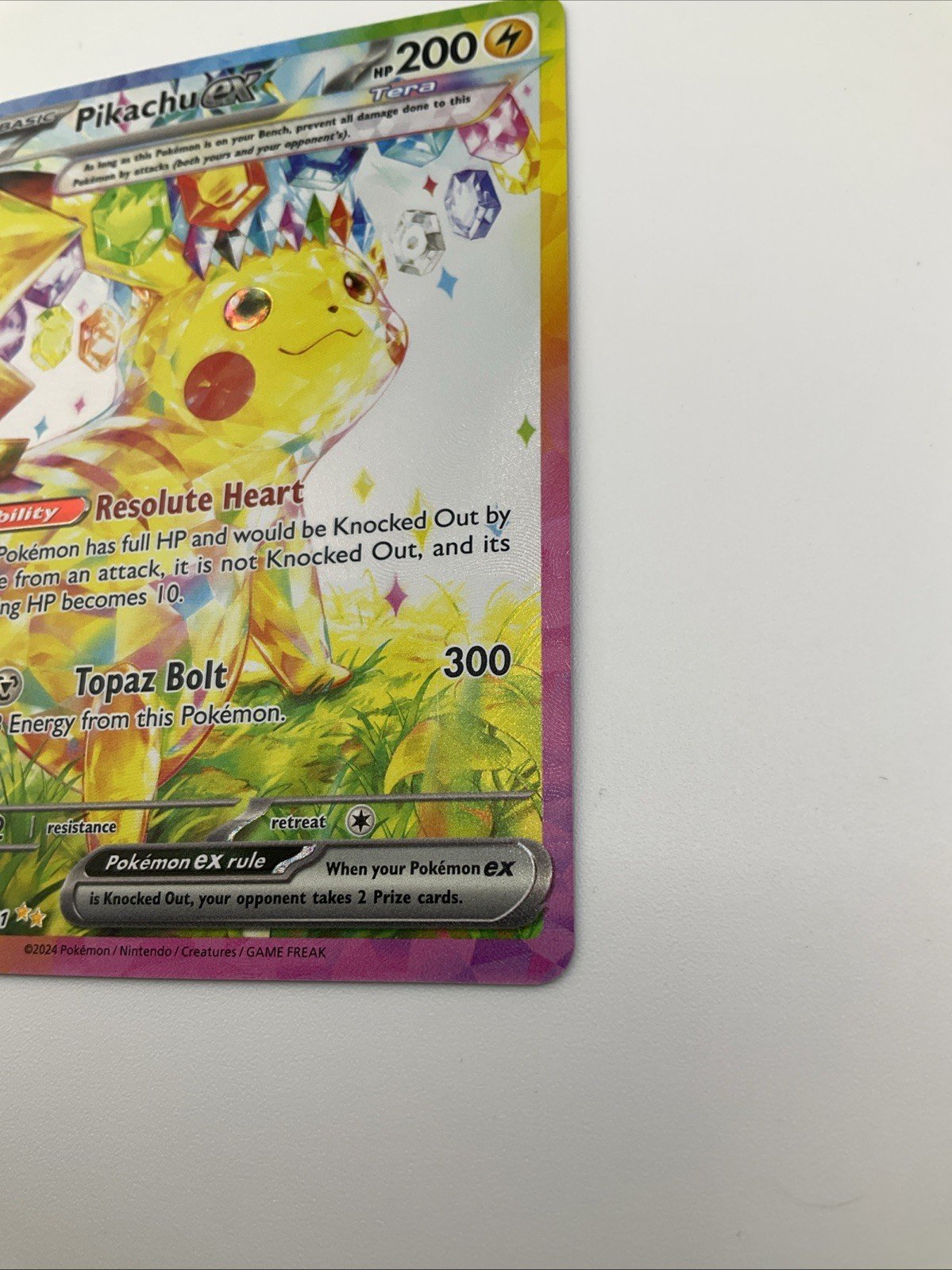 Pikachu ex Special Illustration Rare Pokemon SV08: Surging Sparks 238/191 NM