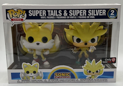 Funko Pop! Vinyl: Super Tails & Super Silver - 2 Pack - GameStop Exclusive