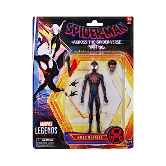 Miles Morales Marvel Legends Series: Spider-Man: Across The Spider-Verse Part One - 6-inch Action Figure Toy with 3 Accessories (Pre-Order)