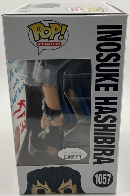 Funko Pop! Demon Slayer Inosuke Hashibira #1057 SIGNED By Bryce Papenbrook