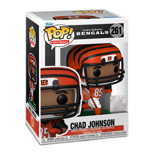 Chad Johnson Funko Pop! Football: NFL Legends Cincinnati Bengals - Approx. 3 3/4" Collectible Vinyl Figure #261 with Window Display Box