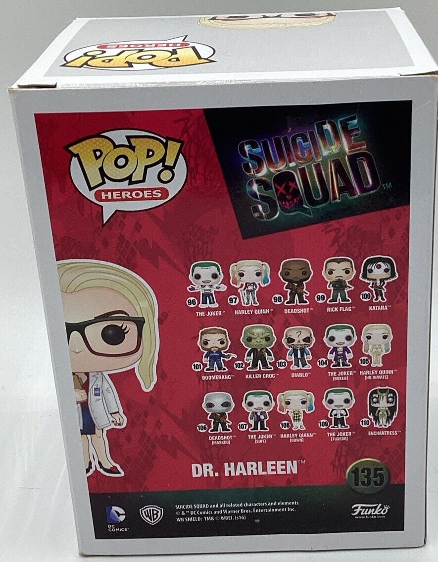 Dr. Harleen Funko Pop 135 Walmart Exclusive Suicide Squad Harley Quinn