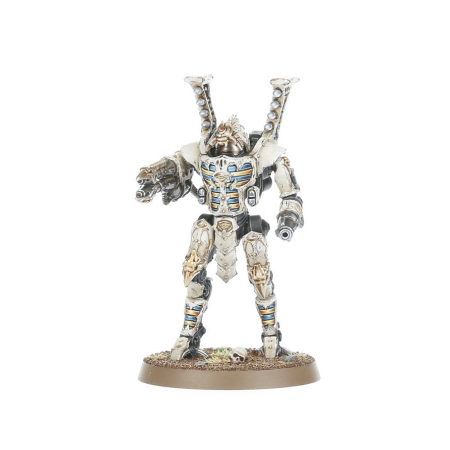 Warhammer 40,000 Thousand Sons Sekhetar Robots Miniatures Kit – 2 Plastic Battle Automata with Hellfyre Missile Racks & Warpflame Weapons