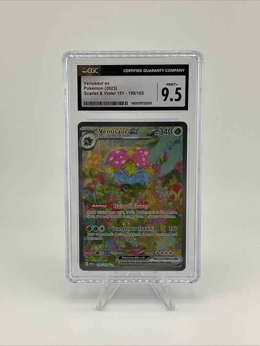 Pokemon TCG Venusaur EX 198/165 Scarlet & Violet 151 CGC 9.5