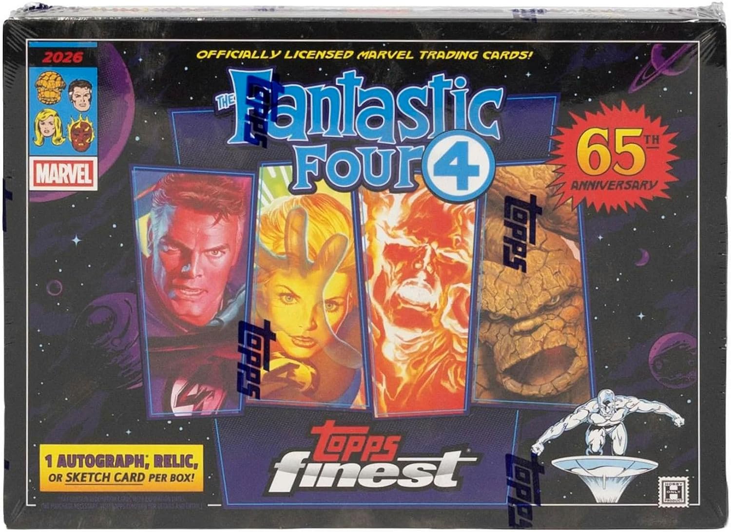 2026 Topps Finest 65th Anniversary Fantastic Four Hobby Box Marvel