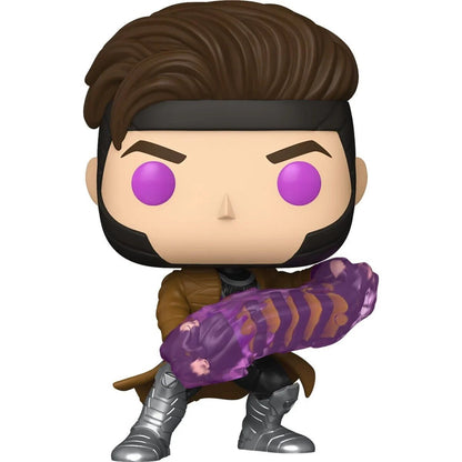 Gambit Funko Pop! Marvel Studios Deadpool and Wolverine - Approx. 4" Collectible Vinyl Figure #1496 with Display Box Protector Case (PRE-SALE)