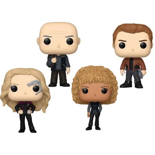 Star Trek Picard Funko Pop! Television 4-Pack Bundle – Includes Jean-Luc Picard, Seven of Nine, Jack Crusher, and Raffi Musiker Collectible Vinyl Figures (PRE-ORDER)