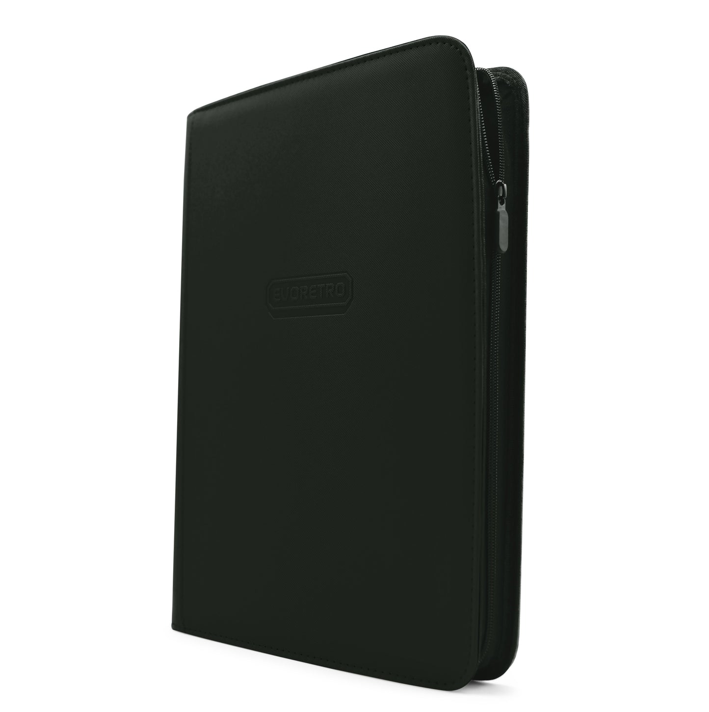trading card storage binder 1 Pocket Collectible Card Album, Single Card Holder with 20 Pages, Holds 40 Cards, Side-Loading Mini Binder for TCG, MTG, Sports, Baseball, Football, Small Sports Card Book and 3x4 trading card storage. EVORETRO Zip Binder for Trading
