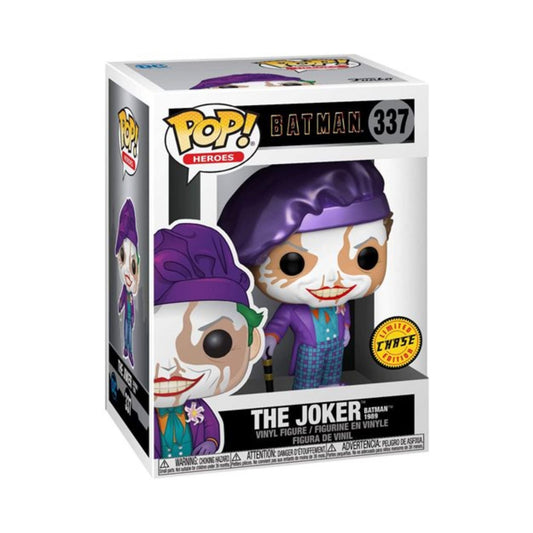 The Joker Funko Pop! Heroes Batman 1989 - Chase Limited Edition Vinyl Figure #337 with Display Box Protector Case