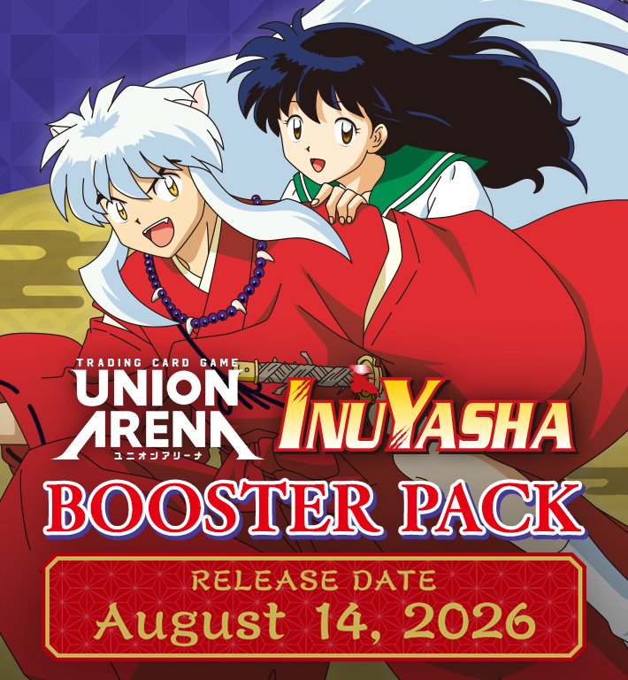 Union Arena Inuyasha Booster Pack | Bandai TCG+ Exclusive Anime Trading Card Game Booster | Features Inuyasha, Kagome Higurashi, Sesshomaru, Naraku | Collectible Cards for Fans & Players (PRE-ORDER AUGUST)