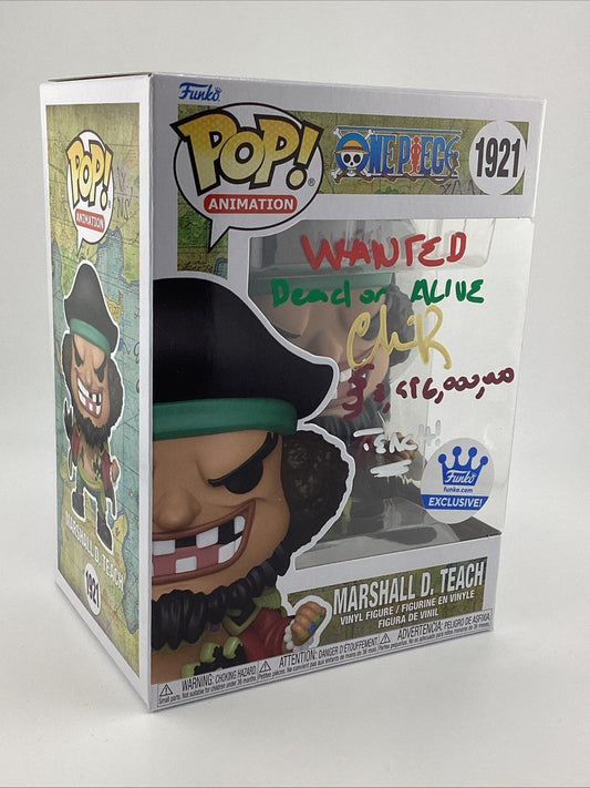 Funko Pop! One Piece - Marshall D. Teach - Funko Excl Signed Chris R #1921