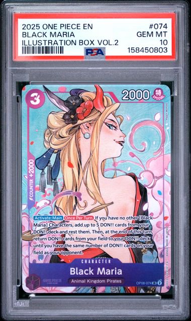 One Piece Black Maria Promo PSA 10 0803
