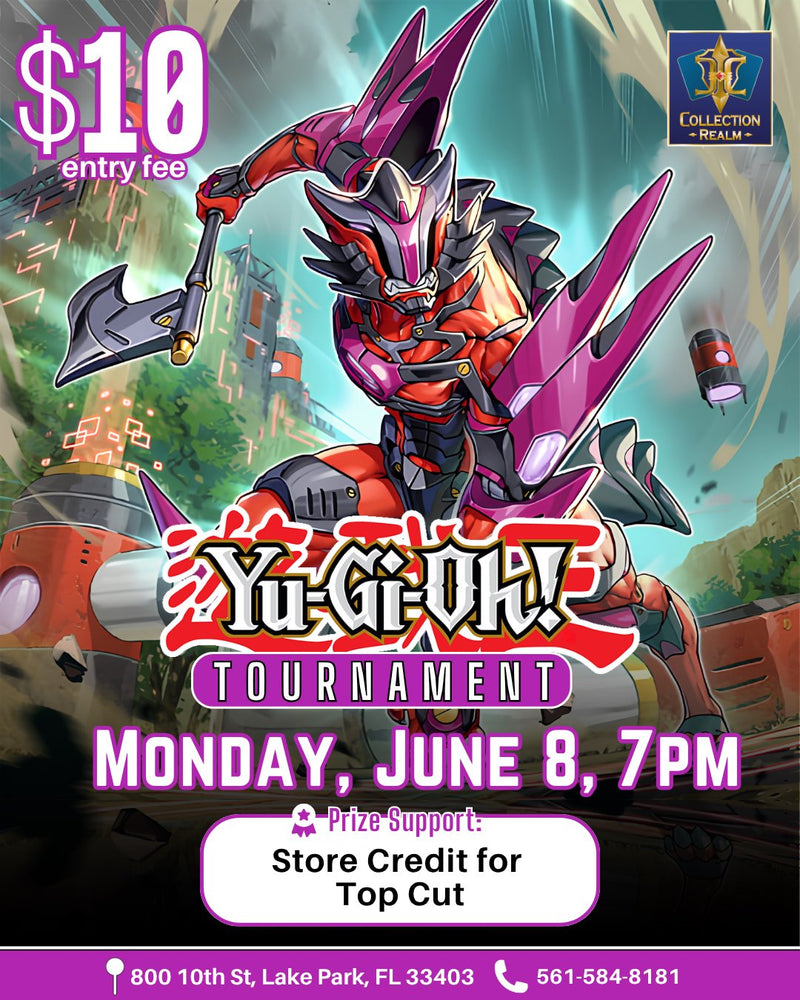 Yu-Gi-Oh! TCG Tournament – June 8, 2026 (Monday 7PM)