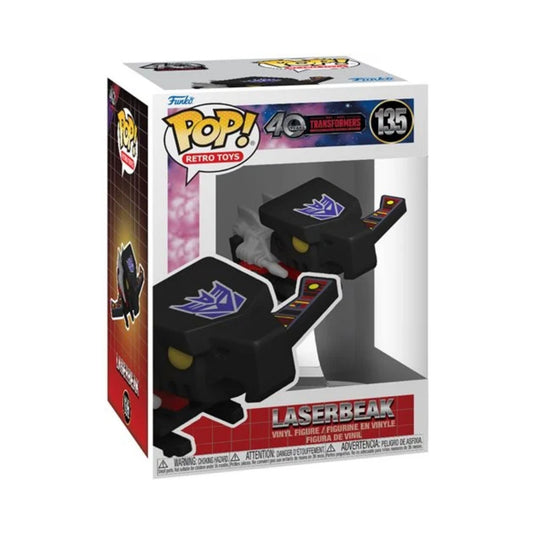 Laserbeak Funko Pop! Retro Toys 40 Years Transformer - Collectible Vinyl Figure #135  with Display Box Protector Case (PRE-ORDER)