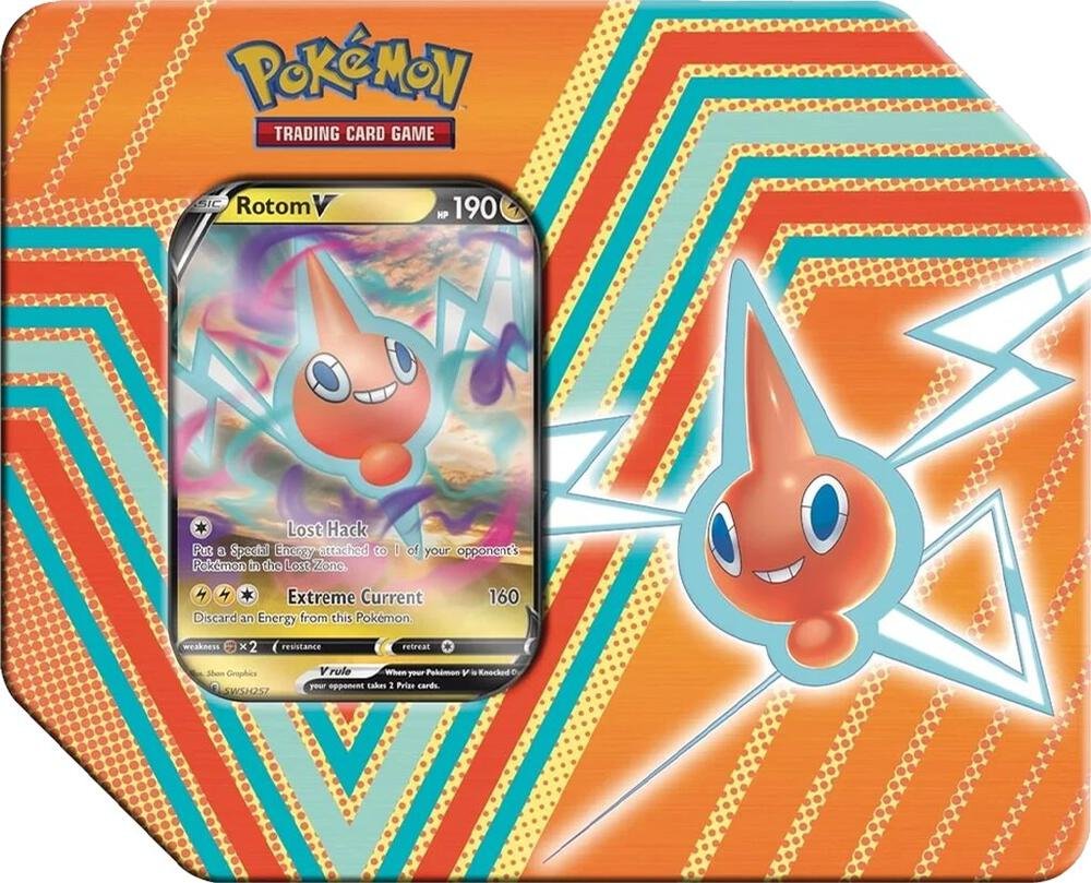 Pokemon TCG Hidden Potential Tin Rotom V Sealed Pokemon Trading Card Game