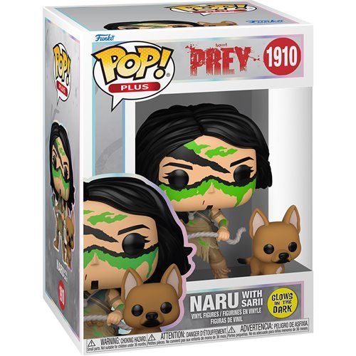 Naru with Sarii #1910 Funko Pop! Buddy Plus Prey - Approx. 3 1/2" (Naru) and 1 3/4"(Sarii)  Glows In The Dark Collectible Vinyl Figures Bundled with Display Box Protector Case