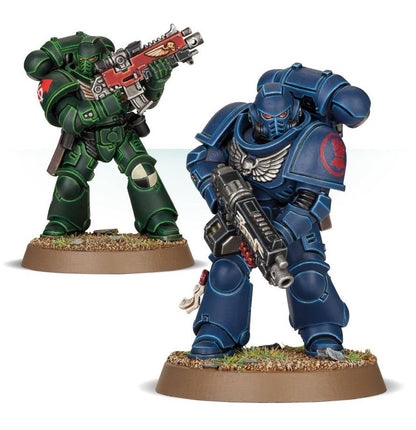 Warhammer 40K Space Marines Primaris Intercessors Squad Miniatures Set – 10 Multi-Part Plastic Figures with Bolt Rifle Options, Mk X Tacticus Armour & Citadel Bases