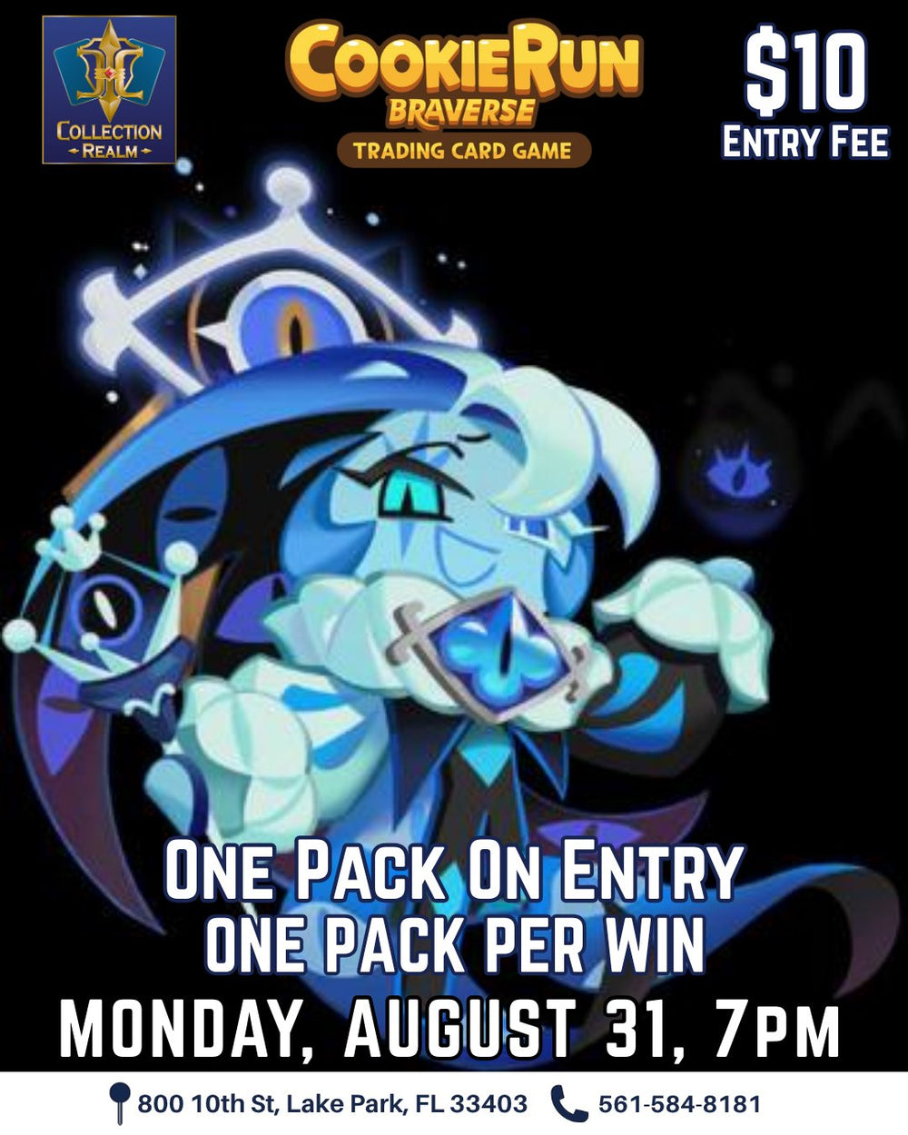 CookieRun Braverse TCG Tournament – August 31, 2026 (Monday 7:00 PM)