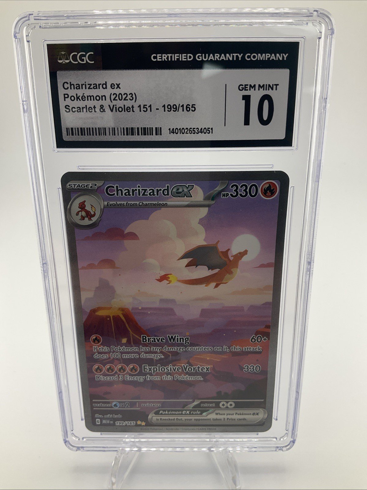 2023 Pokemon SV 151 Charizard ex #199/165 CGC 10 SIR Special Illustration Rare