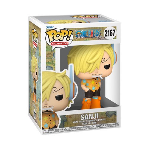 Sanji #2167 Funko Pop! Animation One Piece - Approx. 4 1/2" Collectible Vinyl Figure Bundled with Display Box Protector Case - Estimated Arrival: Dec. 2025 (PRE-SALE)