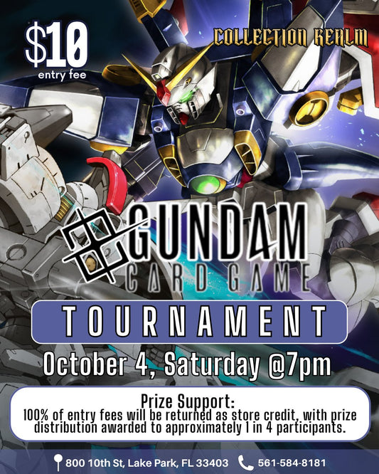 Gundam Card Game Tournament – Saturday, October 4, 2025 at 7:00 PM