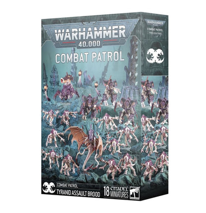 Warhammer 40,000 Combat Patrol Tyranid Assault Brood – 18 Miniatures Including Parasite of Mortrex, Genestealers, Tyrant Guard & Biovore | Warhammer 40K Tyranids Army Set