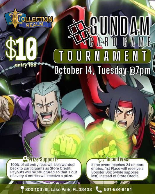 Gundam Card Game Tournament – Tuesday, October 14 at 7:00 PM