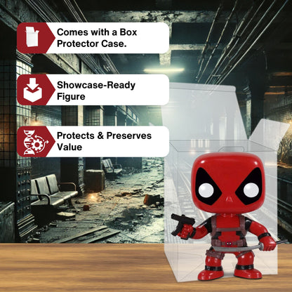 Deadpool Funko Pop! Marvel Universe - Approx.3 3/4" Collectible Vinyl Bobble-Head Figure #20 with Display Box Protector Case